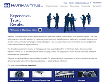 Tablet Screenshot of hartmantitus.com